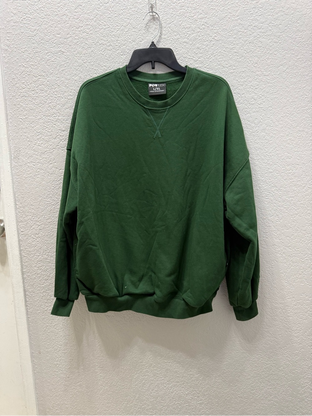 POPFLEX Cloud Crewneck Sweater Fern Green Size L/XL Oversized Pullover